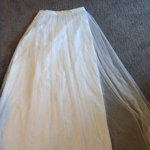 Floor length Jenny Yoo Tulle overskirt